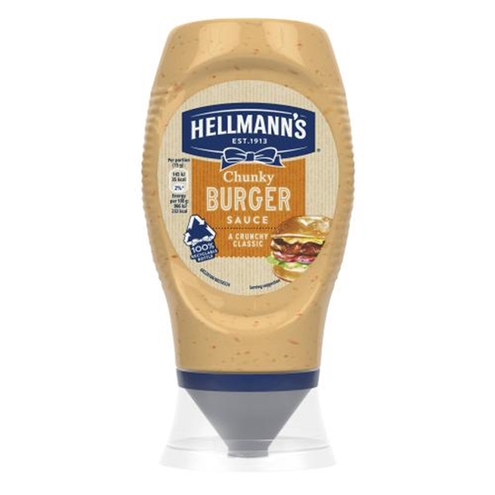 Picture of HELLMANNS CHUNKY BURGER SAUCE 250ML